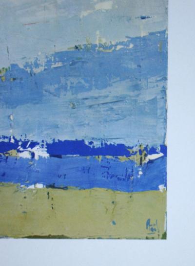 Nicolas DE STAËL (d’après) - Ciel à Honfleur, 1960 - Lithographie offset signée 2