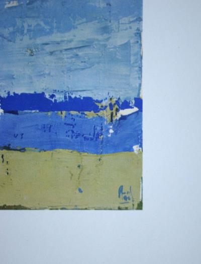 Nicolas DE STAËL (d’après) - Ciel à Honfleur, 1960 - Lithographie offset signée 2