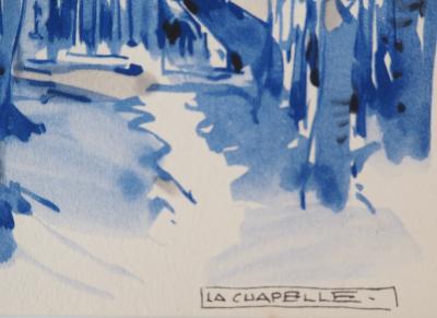 Mathurin MEHEUT : Bretagne, La Chapelle à la Fontaine, Héliogravure Signée 2