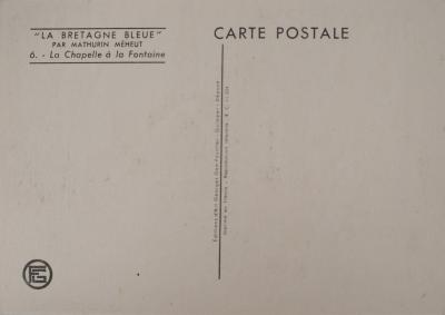 Mathurin MEHEUT : Bretagne, La Chapelle à la Fontaine, Héliogravure Signée 2