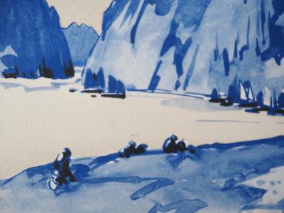 Mathurin MEHEUT : Bretagne, Le Rivage, Héliogravure Signée 2