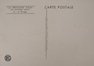 Mathurin MEHEUT : Bretagne, Le Rivage, Héliogravure Signée 2