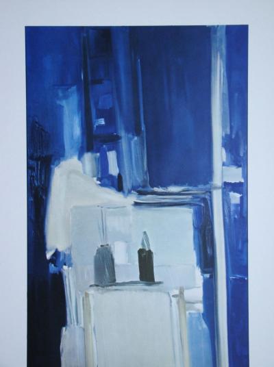 Nicolas DE STAËL (d’après) - Coin d’atelier, fond bleu, 1960 - Lithographie offset signée 2