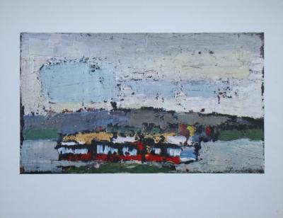 Nicolas DE STAËL (d’après) - Rosny, bateau sur la Seine, 1960 - Lithographie offset 2
