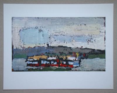 Nicolas DE STAËL (d’après) - Rosny, bateau sur la Seine, 1960 - Lithographie offset 2