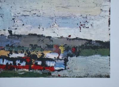 Nicolas DE STAËL (d’après) - Rosny, bateau sur la Seine, 1960 - Lithographie offset 2