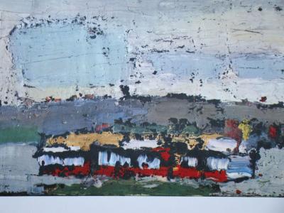 Nicolas DE STAËL (d’après) - Rosny, bateau sur la Seine, 1960 - Lithographie offset 2