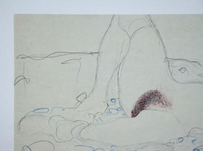 Gustav KLIMT (after) - Erotic drawing, 1979 - Offset lithography 2