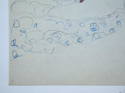 Gustav KLIMT (after) - Erotic drawing, 1979 - Offset lithography 2