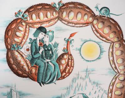 Raymond PEYNET : Zodiaque, le Scorpion, Gravure originale signée 2