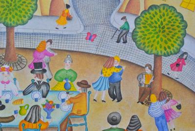 Valérie HERMANT - Le mariage - Lithographie signée et numérotée 2