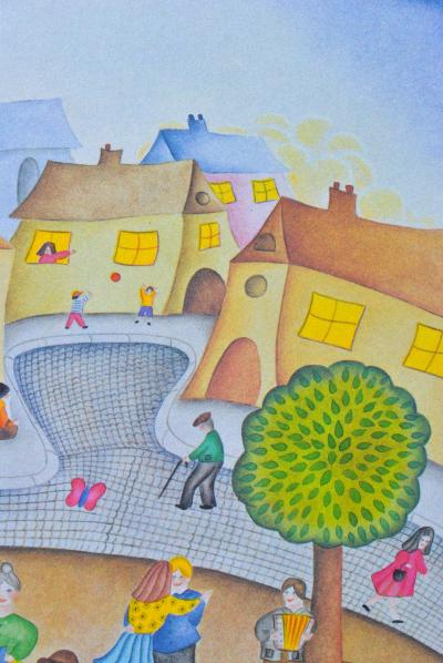 Valérie HERMANT - Le mariage - Lithographie signée et numérotée 2