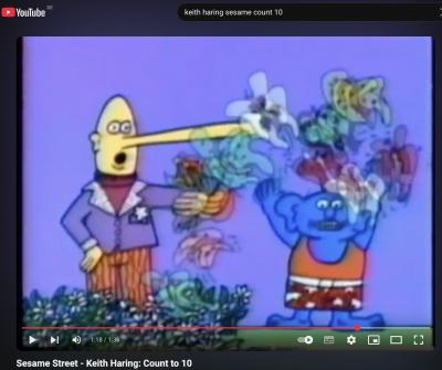 Keith Haring -1990 - Animation de peinture à la main 2