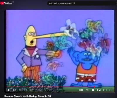 Keith Haring -1990 - Animation de peinture à la main 2