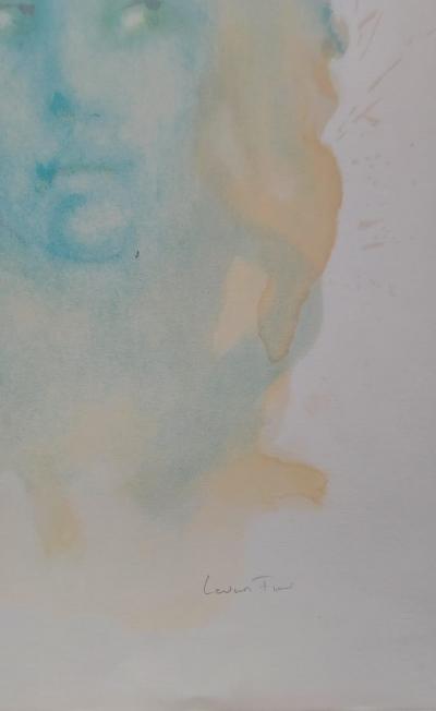 Leonor Fini - Visage bleu - Lithographie signée au crayon 2