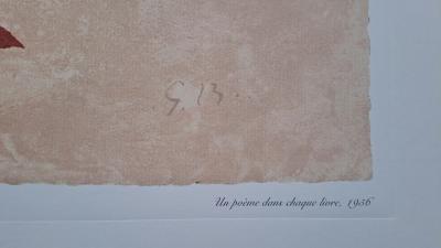 Georges Braque (after) - A poem in every book - Offset lithograph 2