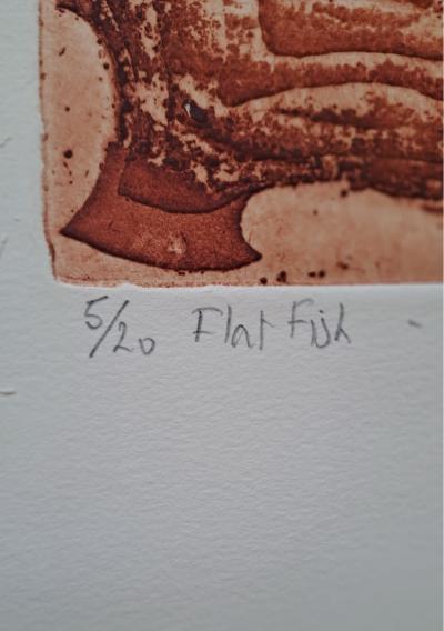 Jérémy Gentilli - Flat fish - Eau-forte signée et numérotée au crayon 2
