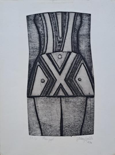 Jérémy Gentilli - Mini-jupe, 1970 - Eau-forte signée, justifiée EA numérotée I/VI au crayon 2