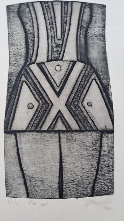 Jérémy Gentilli - Mini-jupe, 1970 - Eau-forte signée, justifiée EA numérotée I/VI au crayon 2