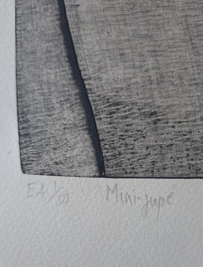 Jérémy Gentilli - Mini-jupe, 1970 - Eau-forte signée, justifiée EA numérotée I/VI au crayon 2