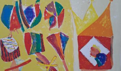 Daniel Humair - Composition I - Lithographie originale signée et numérotée 2