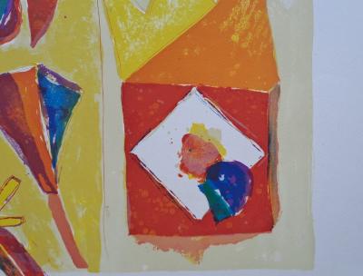 Daniel Humair - Composition I - Lithographie originale signée et numérotée 2