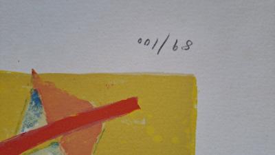 Daniel Humair - Composition I - Lithographie originale signée et numérotée 2