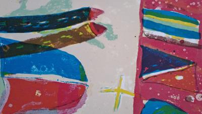 Daniel Humair - Composition II - Lithographie originale signée et numérotée 2