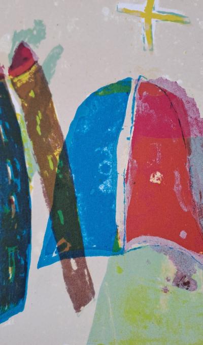 Daniel Humair - Composition II - Lithographie originale signée et numérotée 2
