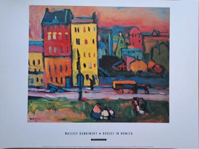 Wassily Kandinsky (d’après) - Maisons à Munich - Tirage d’art de luxe 2