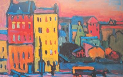 Wassily Kandinsky (d’après) - Maisons à Munich - Tirage d’art de luxe 2