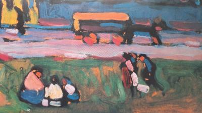 Wassily Kandinsky (d’après) - Maisons à Munich - Tirage d’art de luxe 2