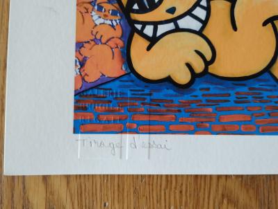 M Chat - Purr and Winged Cat, 2023 - Signed screenprint 2