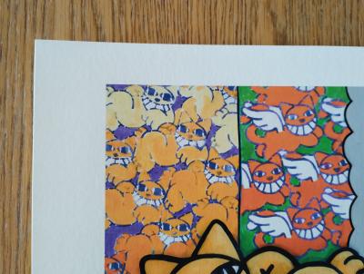 M Chat - Purr and Winged Cat, 2023 - Signed screenprint 2