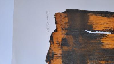 Pierre Soulages (d’après) - Eau-forte XVI, 1961 - Affiche 2