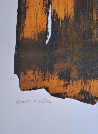 Pierre Soulages (d’après) - Eau-forte XVI, 1961 - Affiche 2