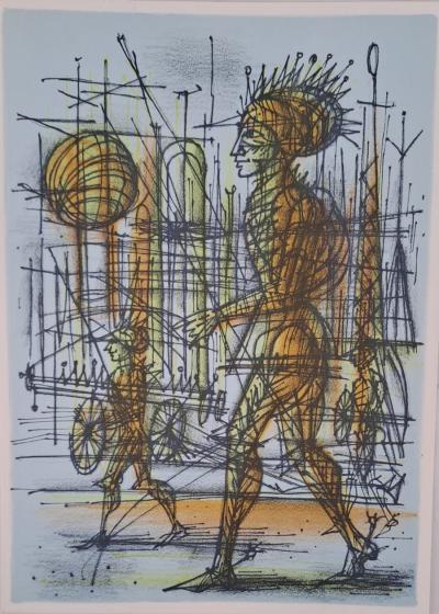 Jean Carzou - La troupe - Lithographie originale 2