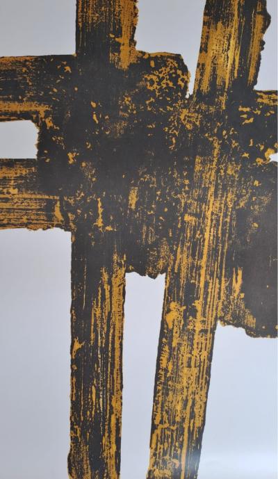 Pierre Soulages (after) - Etching XVIII, 1962 - Poster 2