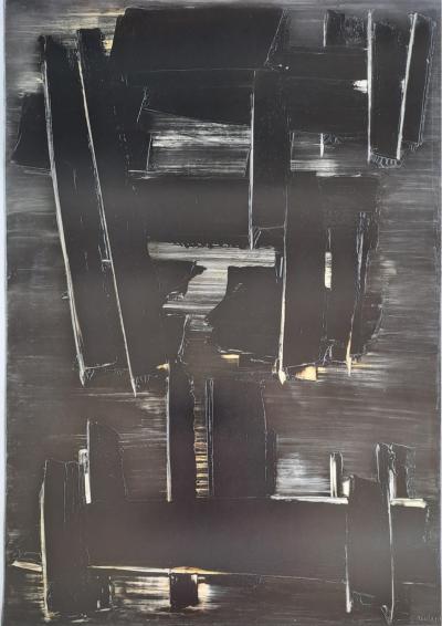 Pierre Soulages (after) - Painting, August 27, 1958, 1958 - Poster 2