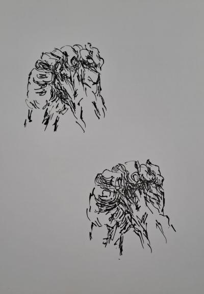 Jean Bazaine - Les mains - Lithographie originale 2