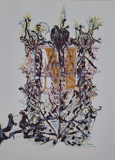 Jean-Paul Riopelle - Le grand M - Lithographie originale, en couleurs 2