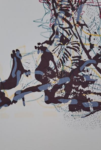 Jean-Paul Riopelle - Le grand M - Lithographie originale, en couleurs 2
