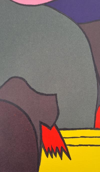Valerio Adami - Composition - Lithographie originale, en couleurs 2