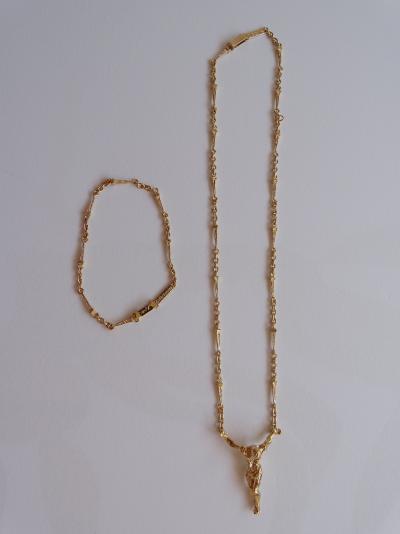 Salvador DALI (after) - Christ of Saint John of the Cross - Necklace and bracelet 2