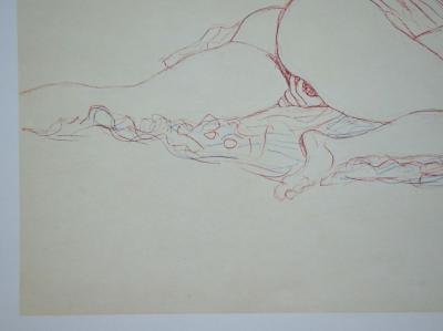 Gustav KLIMT (after), Erotic drawing, 1978 - Offset lithography 2