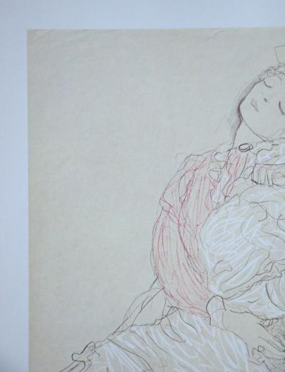 Gustav KLIMT (d’après), Dessin érotique, 1978 - Lithographie offset signée 2