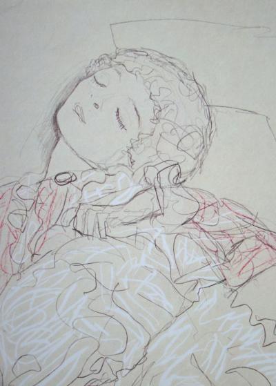 Gustav KLIMT (d’après), Dessin érotique, 1978 - Lithographie offset signée 2