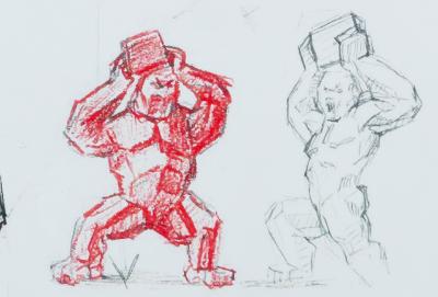 Richard ORLINSKI : La naissance du Kong - Digigraphie signée 2