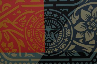 Shepard FAIREY (OBEY) : Fingers Peace - Lithographie originale signée 2