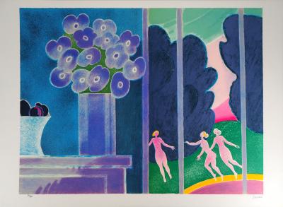 Albert ZAVARO: The Three Graces - Original signed lithograph 2